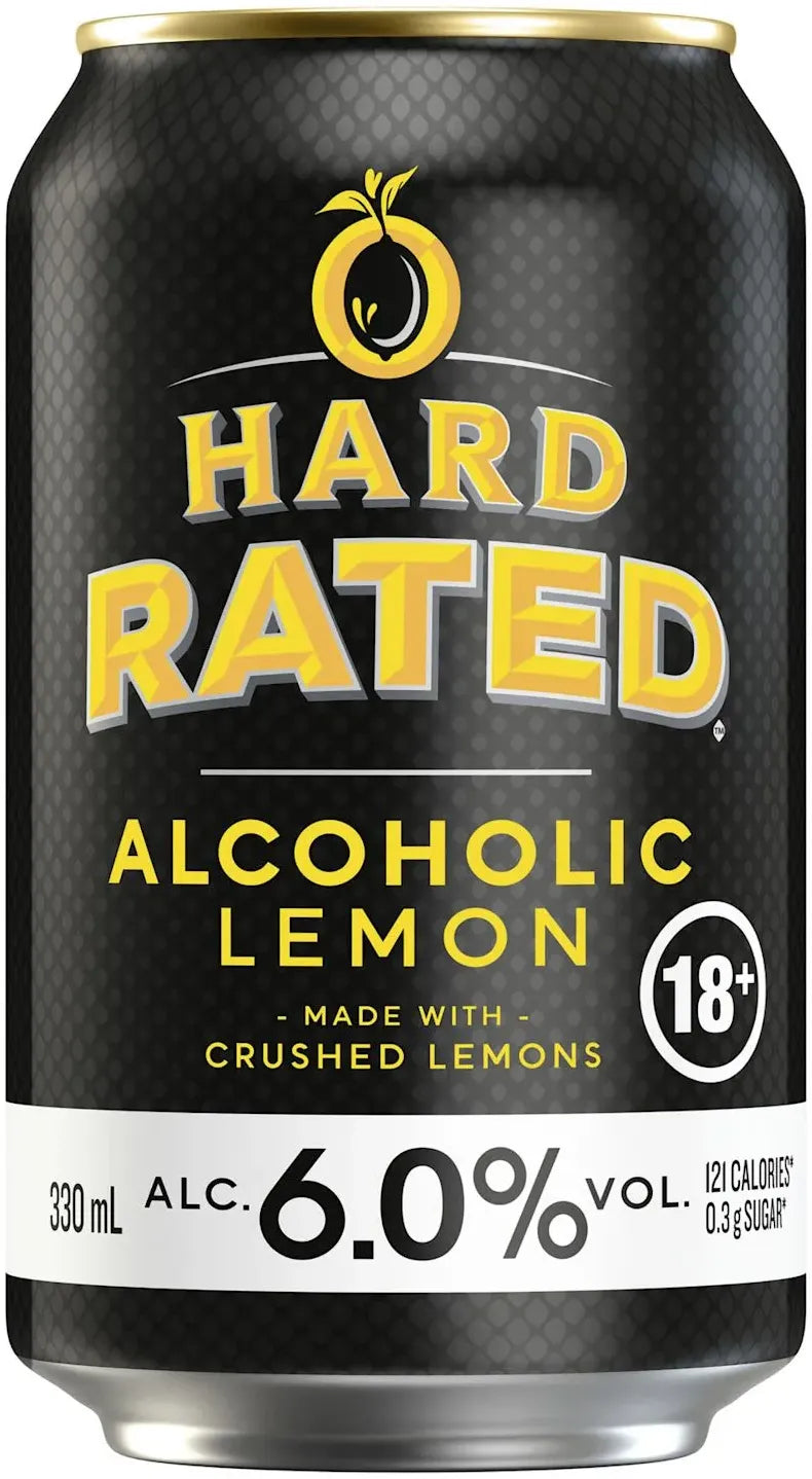 Hard Rated Lemon 6% Cans 330ml | Barrel & Batch