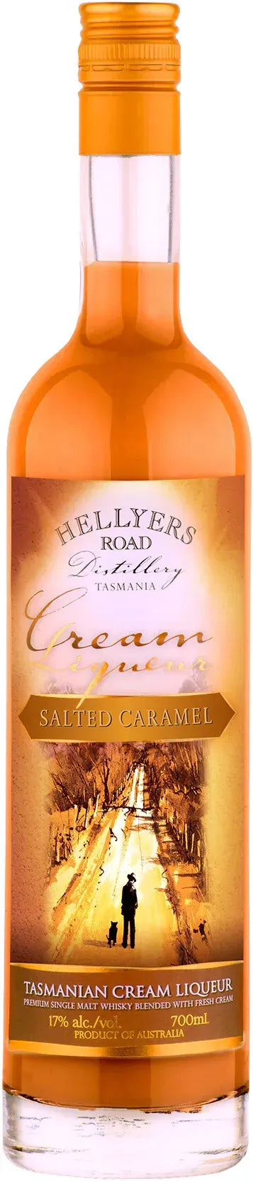 Hellyers Road Salted Caramel Whisky Cream Liqueur 700ml-Spirits-Hellyers Road Distillery-Afterpay-Alcohol-Delivery-Barrel-and-Batch-