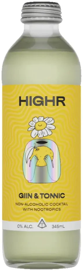 Highr Spirits Gin & Tonic 345ml-Non-Alcoholic-Highr Spirits-Afterpay-Alcohol-Delivery-Barrel-and-Batch-