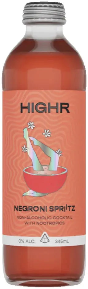 Highr Spirits Negroni Spriitz 345ml-Non-Alcoholic-Highr Spirits-Afterpay-Alcohol-Delivery-Barrel-and-Batch-