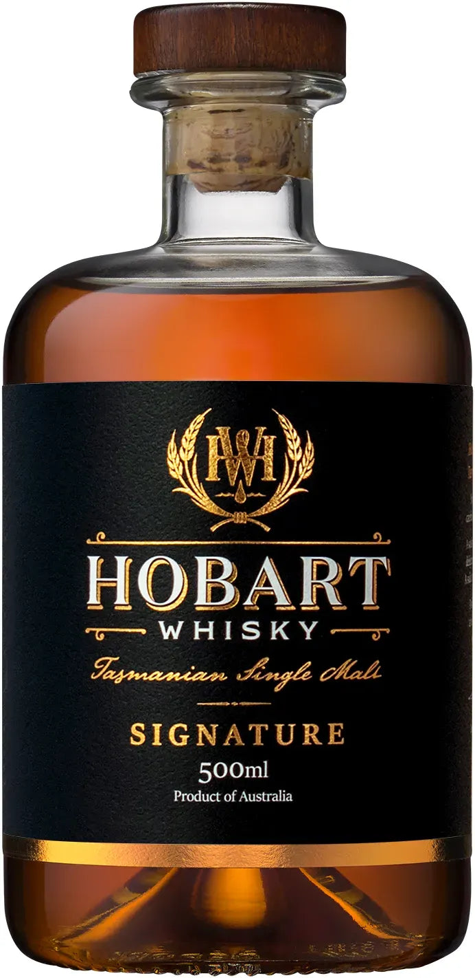 Hobart Whisky Signature 500ml-Spirits-Hobart Whisky-Afterpay-Alcohol-Delivery-Barrel-and-Batch-