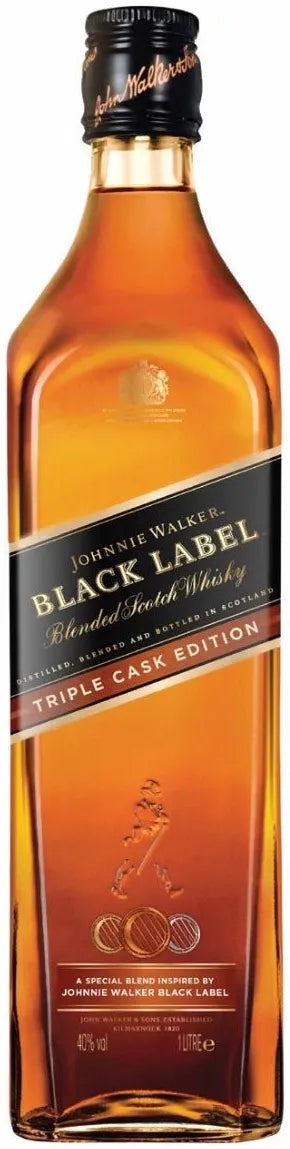 Johnnie Walker Black Triple Cask Scotch Whisky 1L