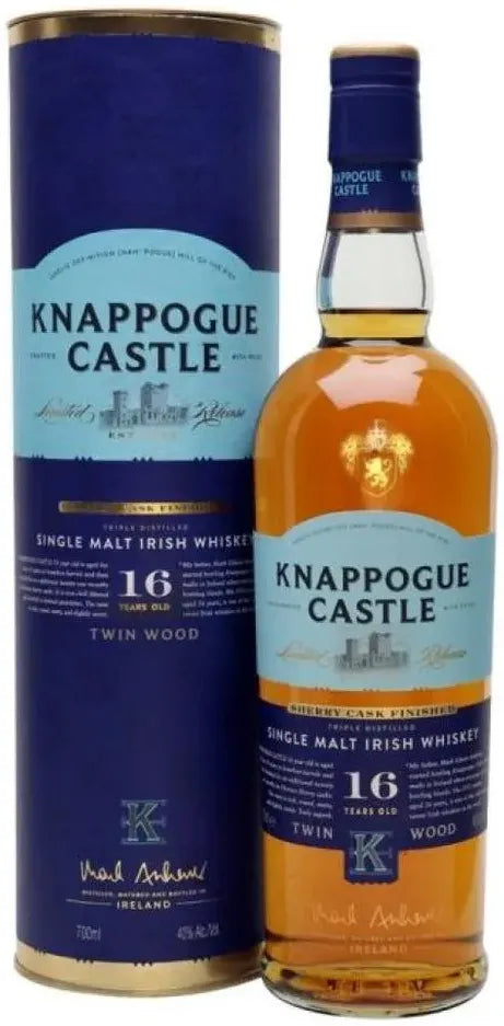 Knappogue Castle 16 Year Old Single Malt Irish Whiskey 700ml-Spirits-Knappogue Castle-Afterpay-Alcohol-Delivery-Barrel-and-Batch-