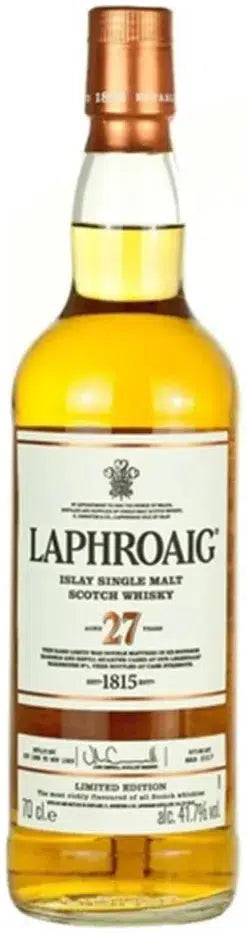 Laphroaig 27 Year Old Cask Strength Malt Scotch Whisky 700ml-Spirits-Laphroaig-Afterpay-Alcohol-Delivery-Barrel-and-Batch-