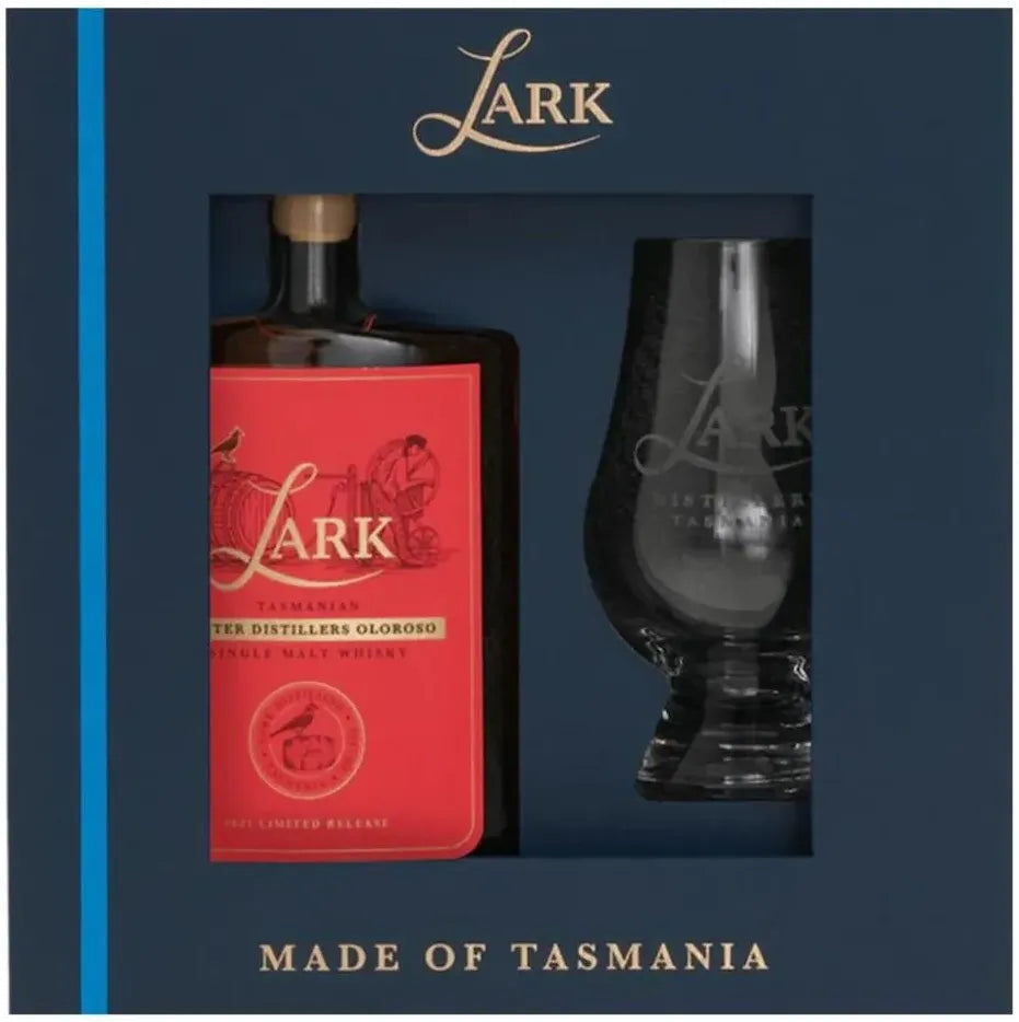 Lark Distillery Oloroso Single Malt Whisky 100ml w/Glass Gift Pack-Spirits-Lark Distillery-Afterpay-Alcohol-Delivery-Barrel-and-Batch-