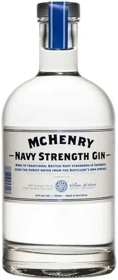 McHenry Distillery Navy Strength Gin 700ml-Spirits-McHenry Distillery-Afterpay-Alcohol-Delivery-Barrel-and-Batch-