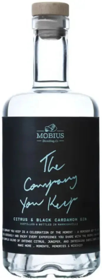Buy Mobius Company You Keep Citrus & Black Cardamom Gin 700ml Online at Barrel and Batch