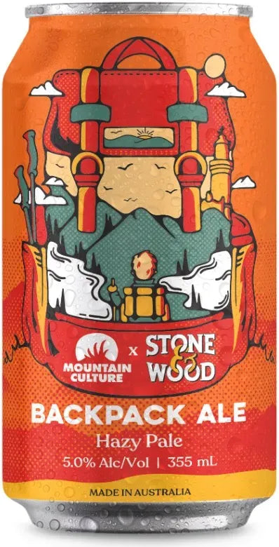 Buy Mountain Culture Beer Co Backpack Ale Hazy Pale 355ml Online at Barrel and Batch