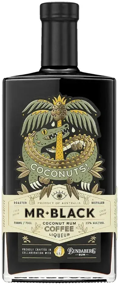 Buy Mr Black Coconuts! Rum & Coffee Liqueur 700ml Online at Barrel and Batch