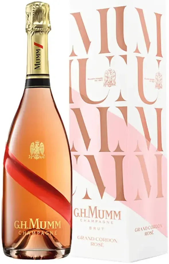 Buy Mumm Grand Cordon Rose NV Champagne & Gift Box 750ml Online at Barrel and Batch