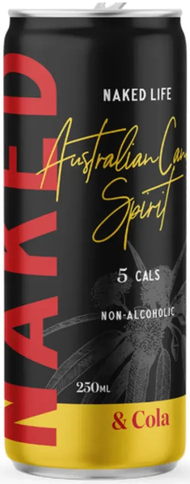 Naked Life Non-Alcoholic Australian Cane Spirit & Cola 250ml-Non-Alcoholic-Naked Life-Afterpay-Alcohol-Delivery-Barrel-and-Batch-