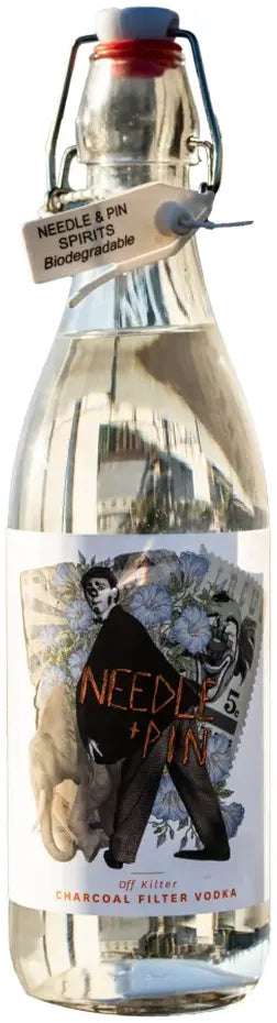 Needle and Pin Off Kilter' Charcoal Filtered Vodka 700ml-Spirits-Needle and Pin-Afterpay-Alcohol-Delivery-Barrel-and-Batch-