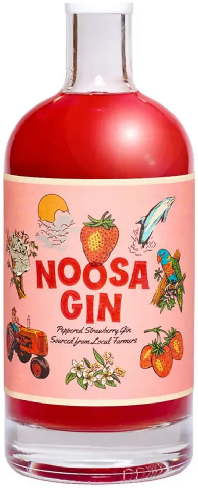 Noosa Strawberry Gin 700ml-Spirits-Noosa-Afterpay-Alcohol-Delivery-Barrel-and-Batch-