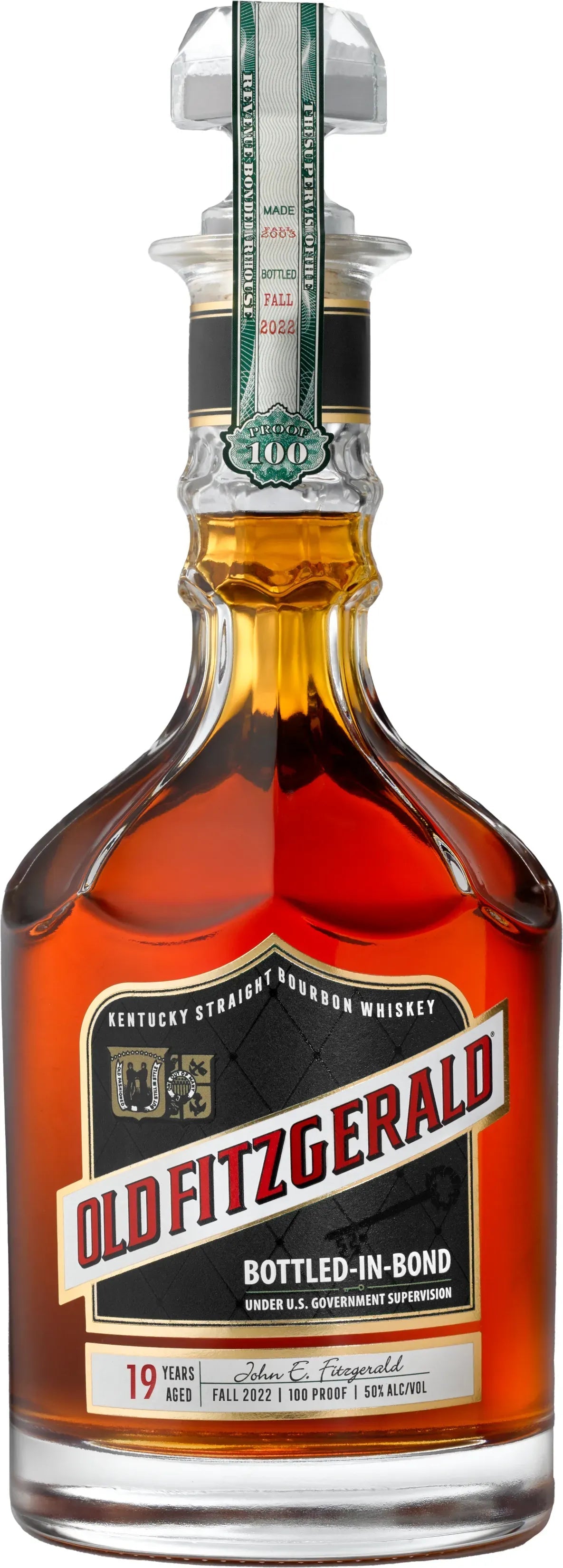 Buy Old Fitzgerald 19 Year Old Bottled In Bond Bourbon Whiskey 750ml Online at Barrel and Batch