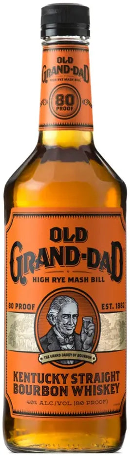 Old Grand Dad Kentucky Straight Bourbon Whiskey 1L-Spirits-Old Grand Dad-Afterpay-Alcohol-Delivery-Barrel-and-Batch-
