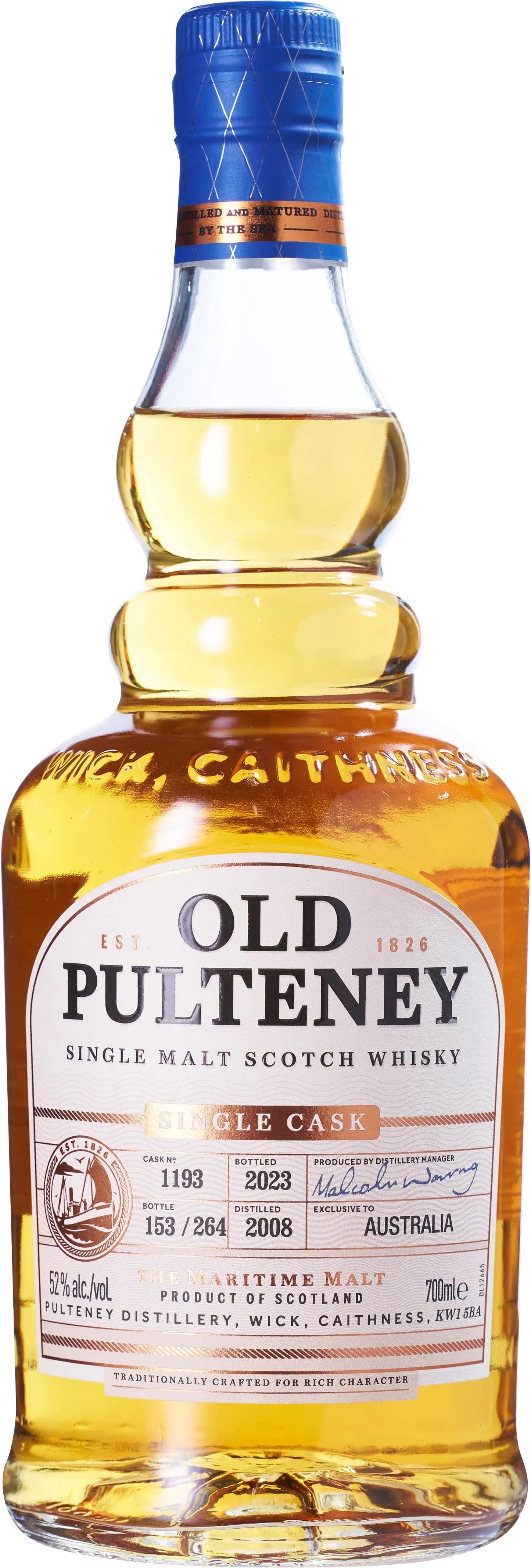 Buy Old Pulteney 15 Year Old Single Cask 1193 Single Malt Whisky 700ml Online at Barrel and Batch