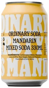 Ordinary Soda Mandarin 12 Pack Cans 330ml | Barrel & Batch