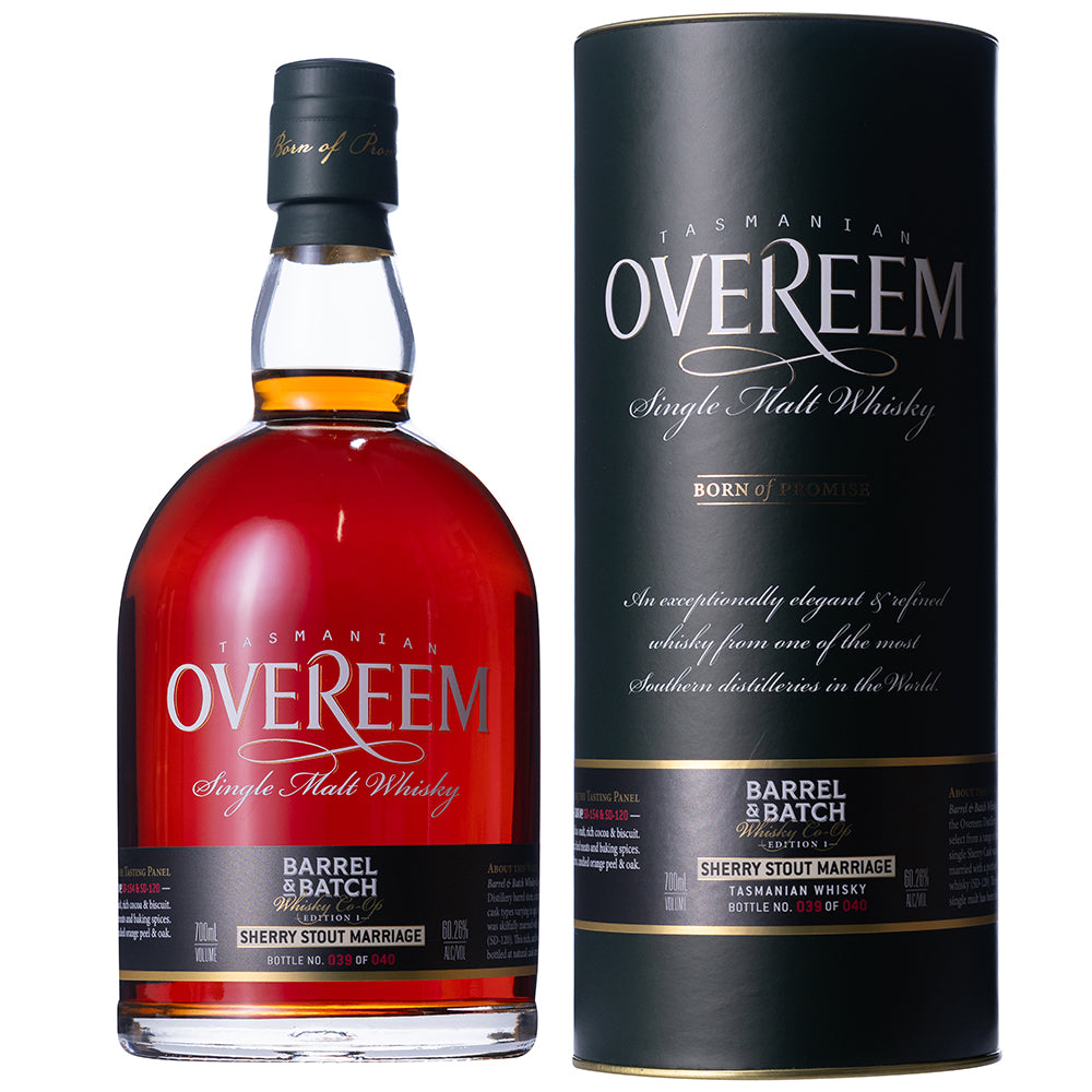 Buy Overeem Barrel & Batch Sherry Stout Marriage Edition 1 Single Malt Whisky 700ml Online at Barrel and Batch