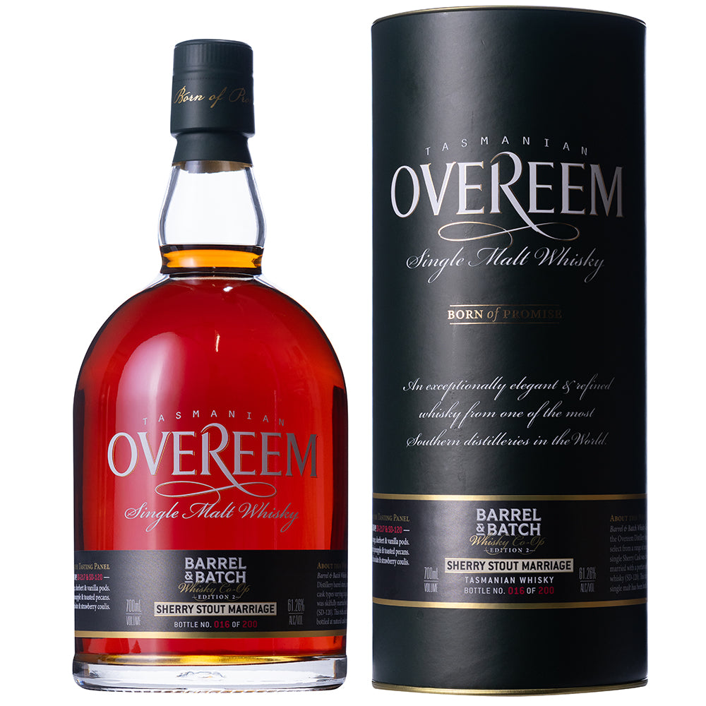 Buy Overeem Barrel & Batch Sherry Stout Marriage Edition 2 Single Malt Whisky 700ml Online at Barrel and Batch