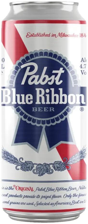 Pabst Blue Ribbon Tallboys 473ml-Beer-Pabst Blue Ribbon-Afterpay-Alcohol-Delivery-Barrel-and-Batch-