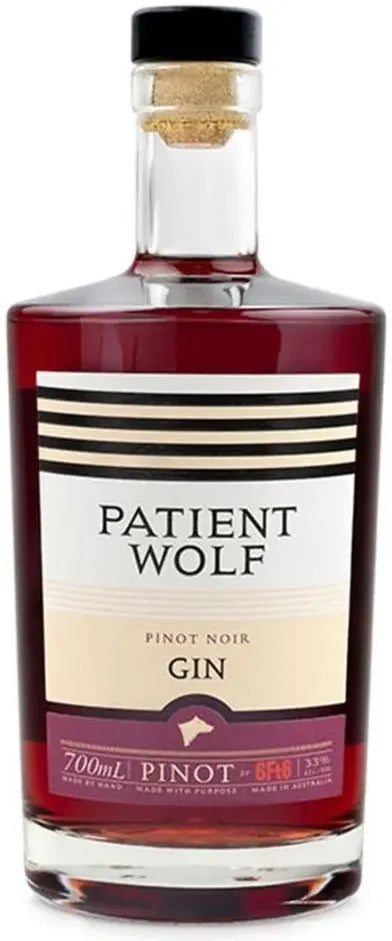 Patient Wolf 6f6 Pinot Gin 700ml-Spirits-Patient Wolf-Afterpay-Alcohol-Delivery-Barrel-and-Batch-