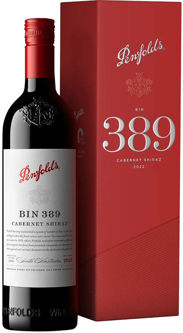 Buy Penfolds Bin 389 Cabernet Shiraz 2022 Gift Box 750ml Online at Barrel and Batch