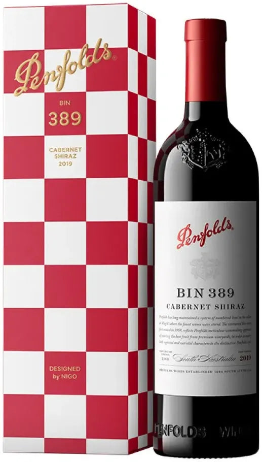 Buy Penfolds Bin 389 Cabernet Shiraz Nigo Gift Box 2019 750ml Online at Barrel and Batch
