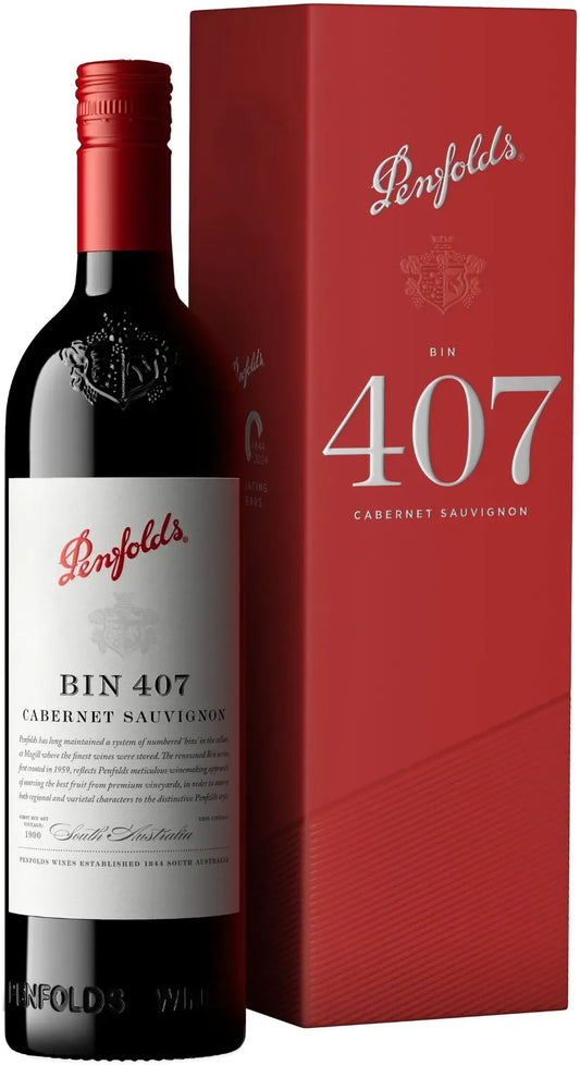 Buy Penfolds Bin 407 Cabernet Sauvignon 2023 Giftbox 750ml Online at Barrel and Batch