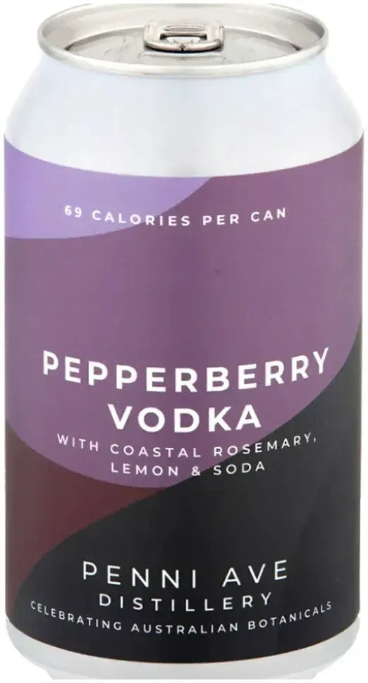 Buy Penni Ave Distillery Pepperberry Vodka with Lemon and Soda 355ml Online at Barrel and Batch