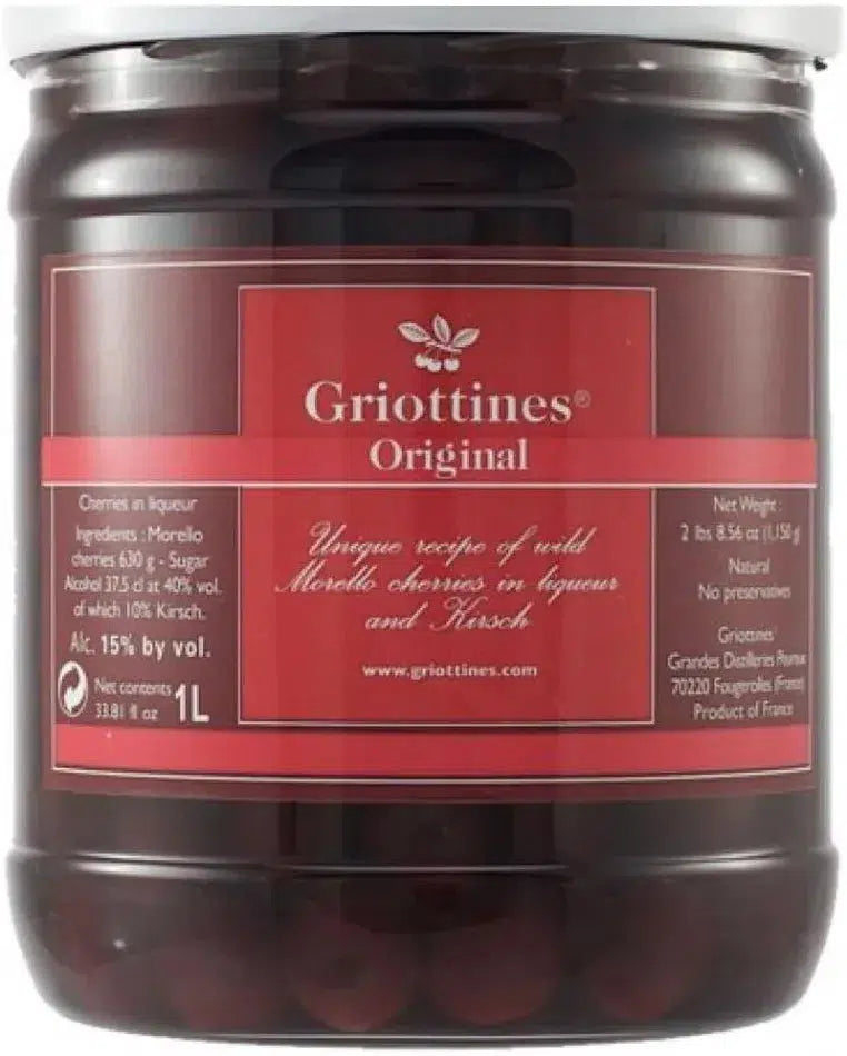 Buy Peureux Griottines In Kirsch Sour Cherries 1L Online at Barrel and Batch