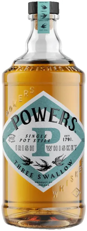 Powers 3 Swallow Irish Whiskey 700ml-Spirits-Powers-Afterpay-Alcohol-Delivery-Barrel-and-Batch-