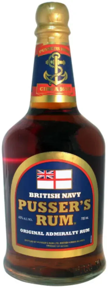 Pusser's Rum Navy Blue Label Rum 700ml-Spirits-Pusser's Rum-Afterpay-Alcohol-Delivery-Barrel-and-Batch-