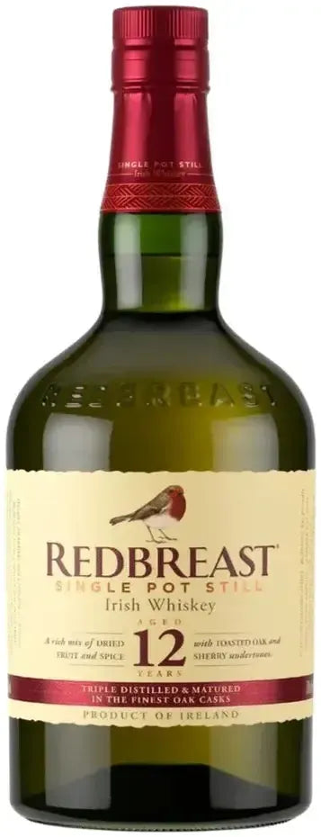 Buy Redbreast 12 Year Old Single Pot Still Irish Whiskey 700ml Online at Barrel and Batch