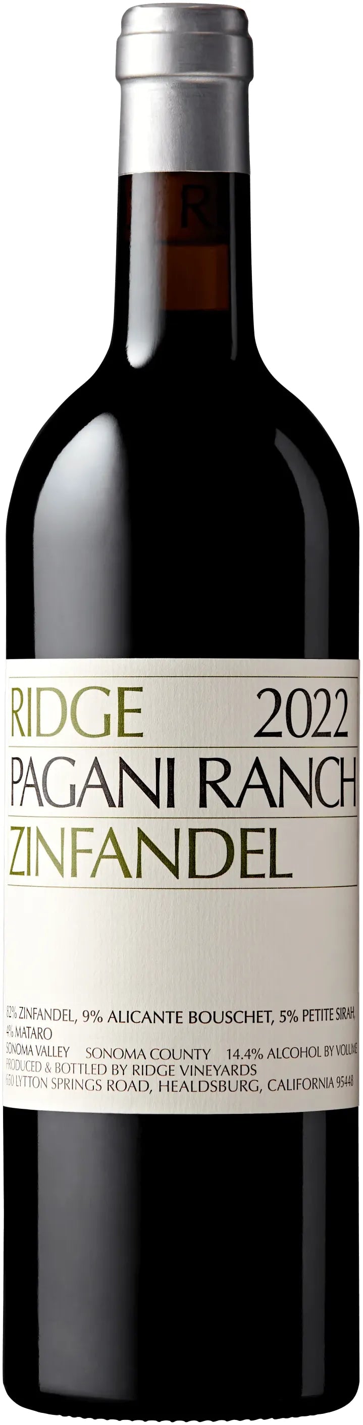 Ridge Vineyards Pagani Ranch Zinfandel 2022 750ml