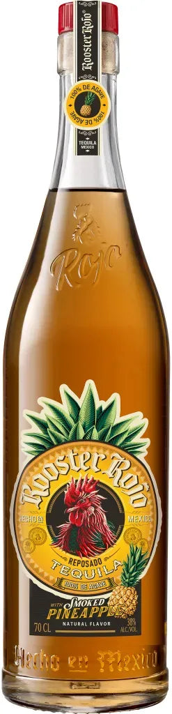 Rooster Rojo Reposado Tequila Smoked Pineapple 700ml-Spirits-Rooster Rojo-Afterpay-Alcohol-Delivery-Barrel-and-Batch-
