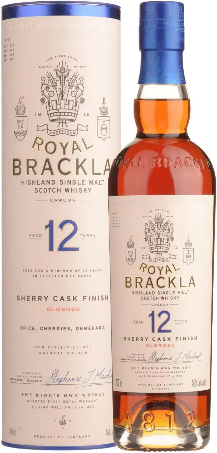 Royal Brackla 12 Year Old Single Malt Scotch Whisky 700ml-Spirits-Royal Brackla-Afterpay-Alcohol-Delivery-Barrel-and-Batch-