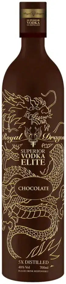 Royal Dragon Elite Chocolate Vodka 700ml-Spirits-Royal Dragon-Afterpay-Alcohol-Delivery-Barrel-and-Batch-