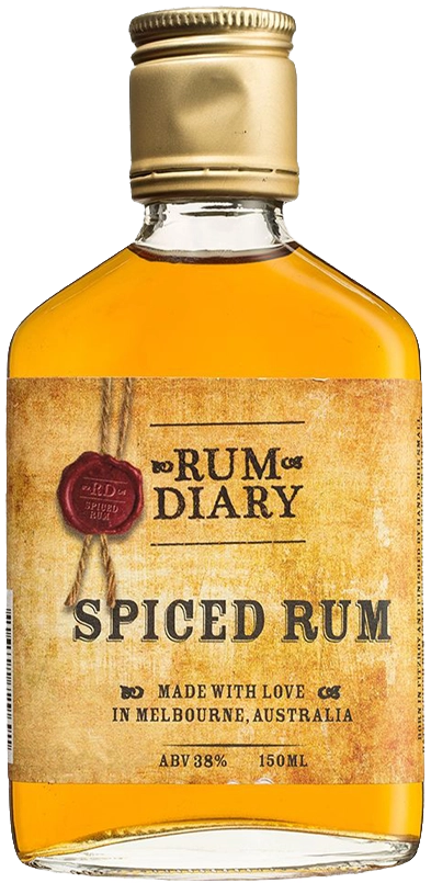 Rum Diary Spiced Rum Hip Flask 150ml
