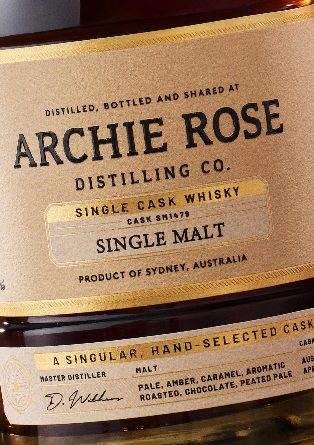 Archie Rose Distilling Co. Single Cask Single Malt Whisky SM1479 700ml