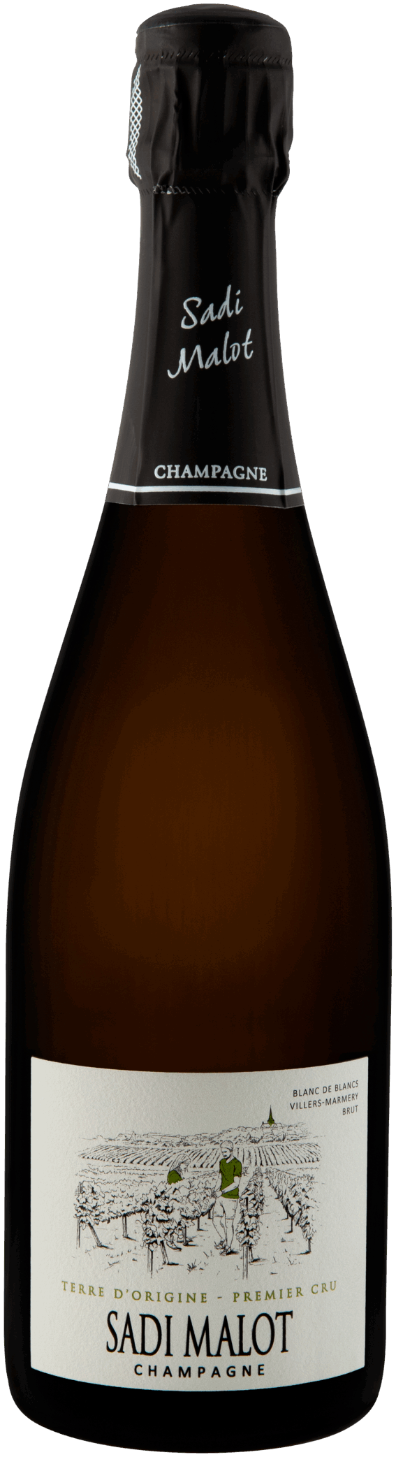 Sadi Malot Terre d'Origine 1er Brut Blanc de Blanc Champagne 750ml | Barrel & Batch