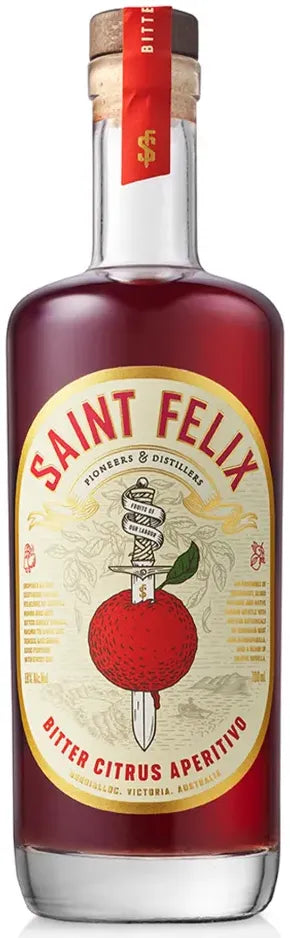 Saint Felix Bitter Citrus Aperitivo 700ml-Spirits-Saint Felix-Afterpay-Alcohol-Delivery-Barrel-and-Batch-