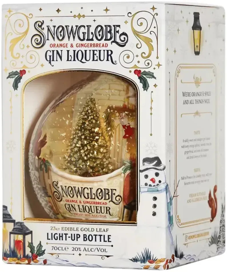 Buy Snowglobe Orange & Gingerbread Christmas Gin Liqueur 500ml Online at Barrel and Batch
