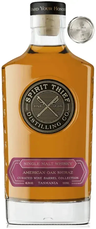 Buy Spirit Thief American Oak Shiraz Cask Whisky 500ml Online at Barrel and Batch