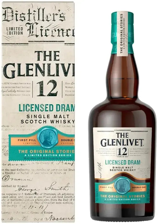 Buy The Glenlivet 12 Year Old Licensed Dram Single Malt Scotch Whisky 700ml Online at Barrel and Batch