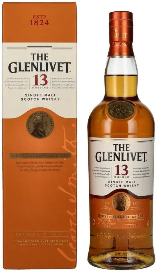 The Glenlivet 13 Year Old Single Malt Scotch Whisky 700ml-Spirits-The Glenlivet-Afterpay-Alcohol-Delivery-Barrel-and-Batch-