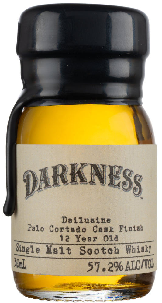 Buy Darkness Dailuaine 12 Year Old Palo Cortado Single Malt Scotch Whisky 30ml Online at Barrel and Batch