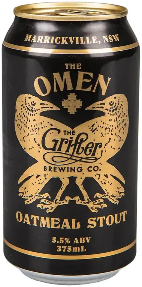 The Grifter Brewing Co. Omen Oatmeal Stout 5.5% Cans 375ml | Barrel & Batch
