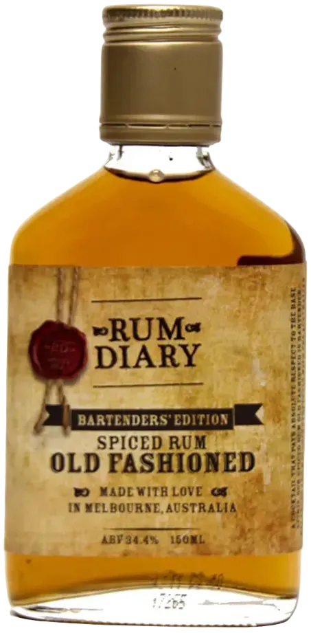 Buy The Rum Diary Spiced Rum Old Fashioned Flask 150ml Online at Barrel and Batch
