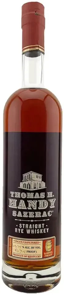 Buy Thomas H. Handy Straight Rye Whiskey 64.75% 129.5 Proof 2021 Release 750ml Online at Barrel and Batch