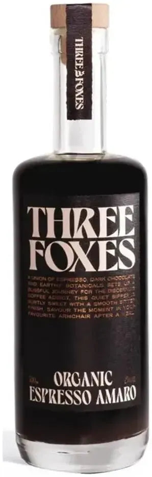 Buy Three Foxes Organic Espresso Amaro 700ml Online at Barrel and Batch